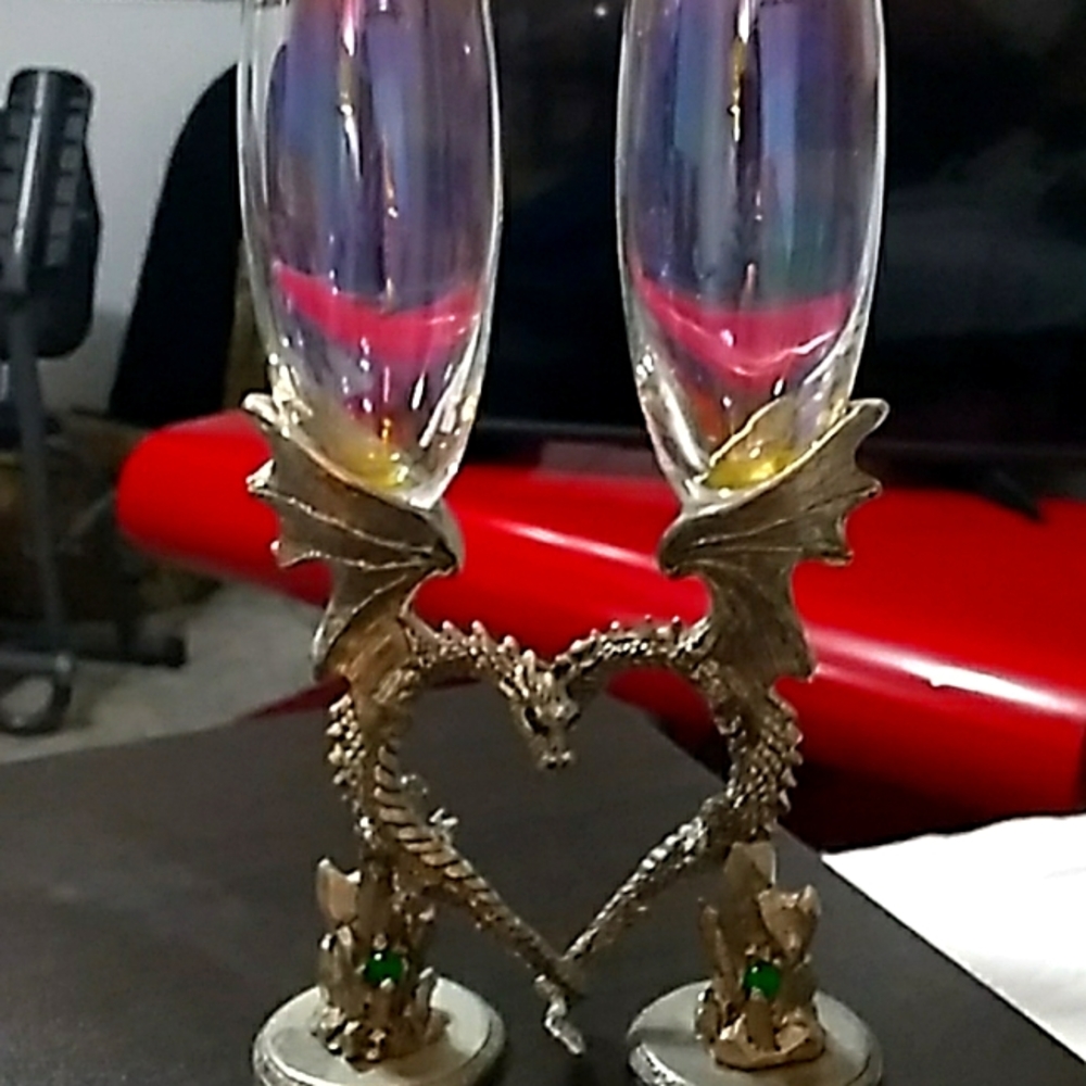 Pewter Dragon flutes
